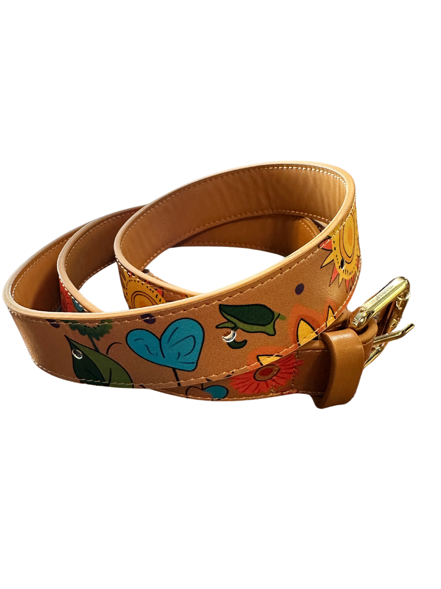 Don't Worry Be Happy Leather Belt