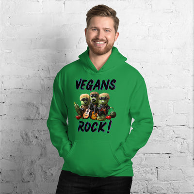 Vegans Rock Men's Hoodie